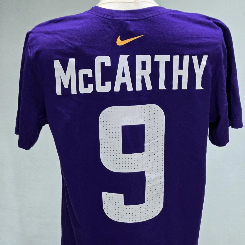 Nike Minnesota Vikings #9 McCarthy T‎ Shirt Mens M Purple NFL Football NWT